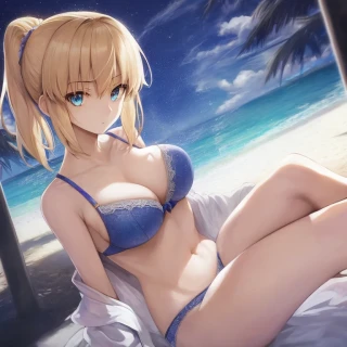 Estilo anime, Fate Saber, Sujetador